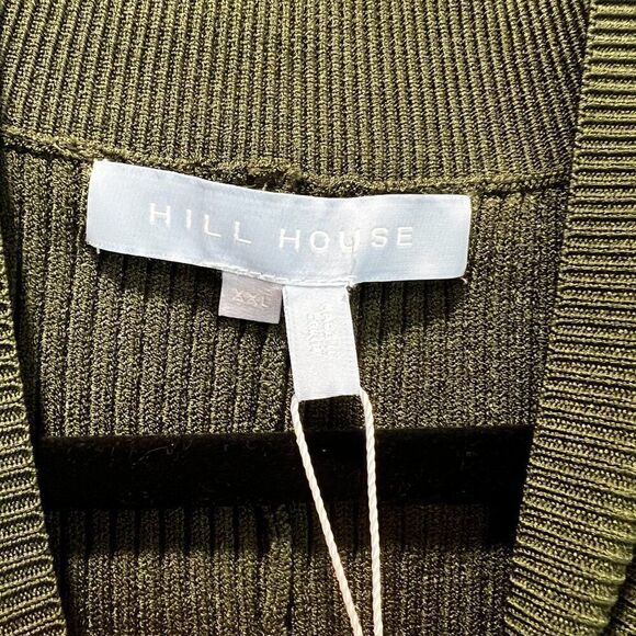 NWT! Hill House The Mariana Dress Rib Knit in Leaf Green Long Sleeve Size XXL - Picture 4 of 9